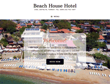 Tablet Screenshot of beachhouse-hotel.com